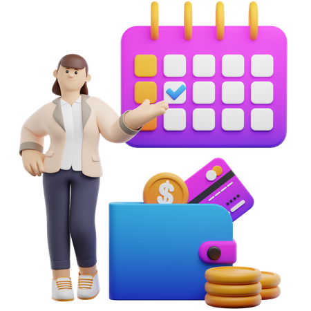 Recurring Bill Payments  3D Icon