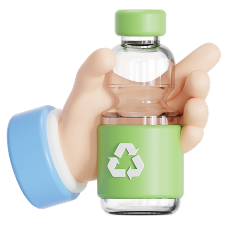 Recyclable bottle  3D Icon