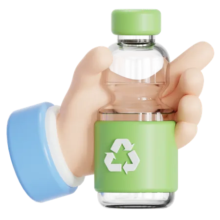 Recyclable bottle  3D Icon