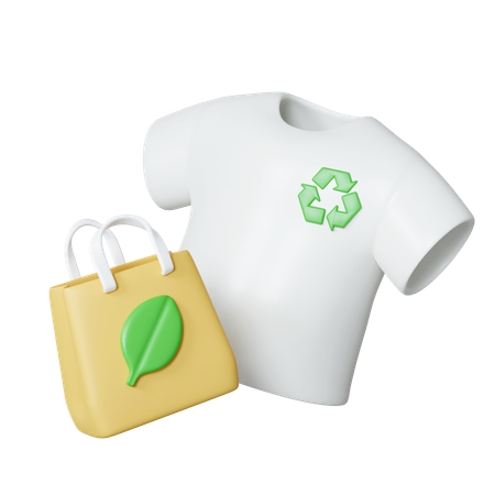 Recyclable T Shirt  3D Icon
