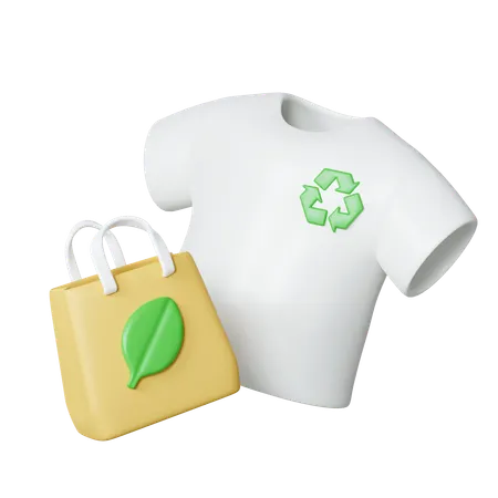 Recyclable T Shirt  3D Icon
