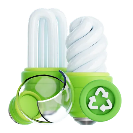 Recyclage des ampoules  3D Icon