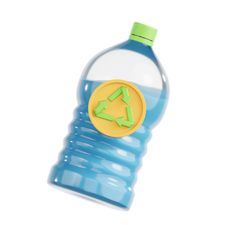 Recyclage des bouteilles en plastique  3D Icon