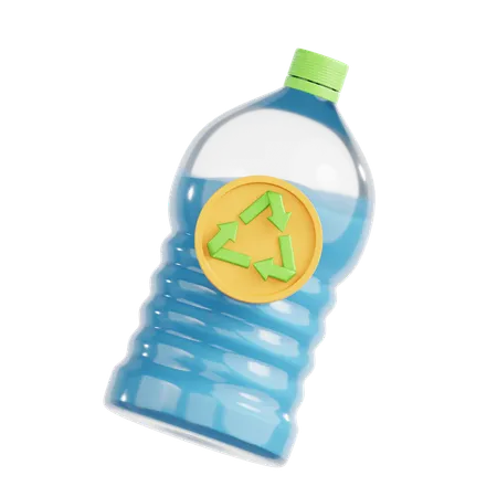 Recyclage des bouteilles en plastique  3D Icon