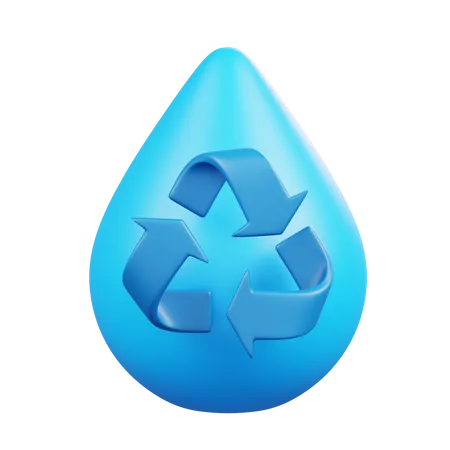 Recyclage de l'eau  3D Icon