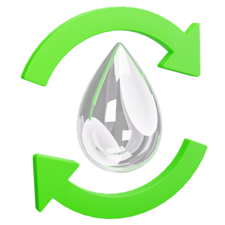 Recyclage de l'eau  Icône 3D
