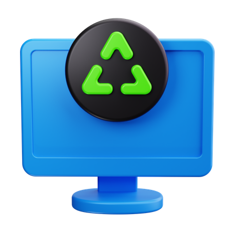 Recyclage des appareils électroniques  3D Icon