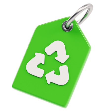 Étiquette de recyclage  3D Icon