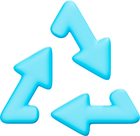 재활용  3D Icon