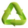 3d recycle symbol emoji