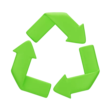 Recycle 3 D Go Green 3D Icon