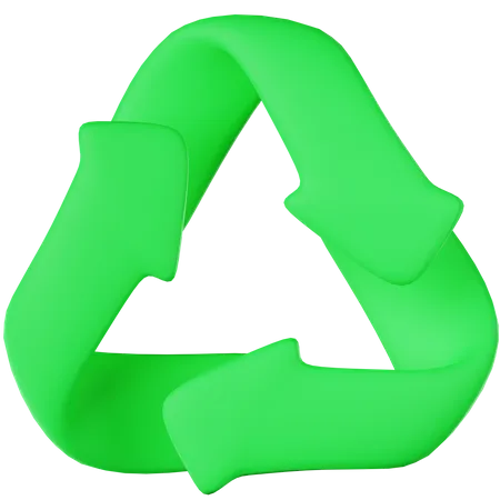 Recycle 3 D Icon 3D Icon