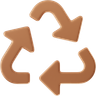 recycle arrow 3d illustration