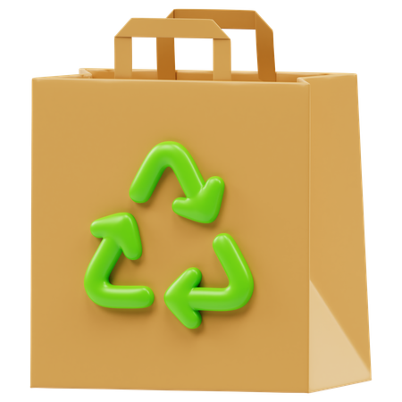 Recycle Bag  3D Icon