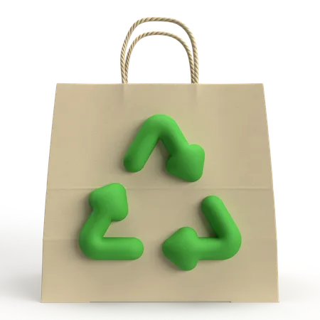 Recycle Bag  3D Icon