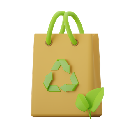 Recycle Bag  3D Icon