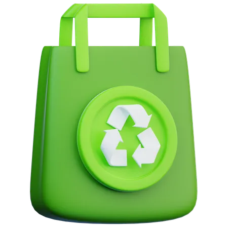 Recycle Bag  3D Icon