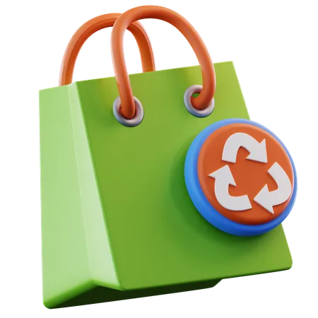 Recycle Bag  3D Icon