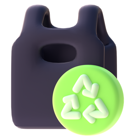 Recycle Bag  3D Icon