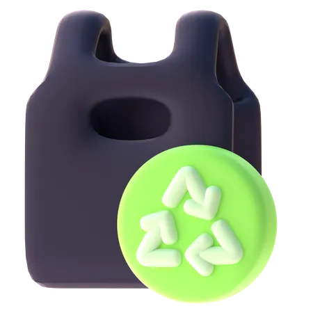 Recycle Bag  3D Icon