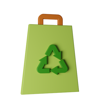 Recycle Bag  3D Icon