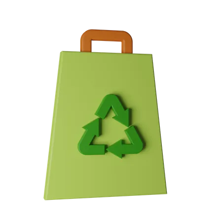 Recycle Bag  3D Icon