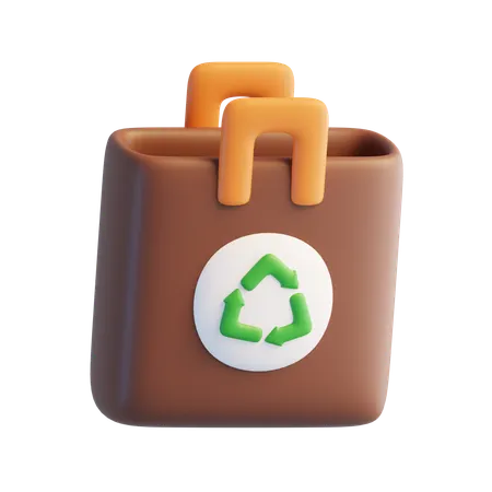Recycle Bag  3D Icon