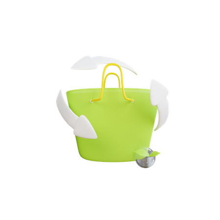 Recycle Bag  3D Icon