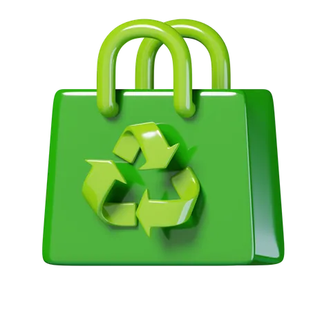 Recycle Bag  3D Icon