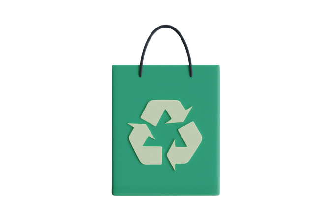 Recycle Bag  3D Icon