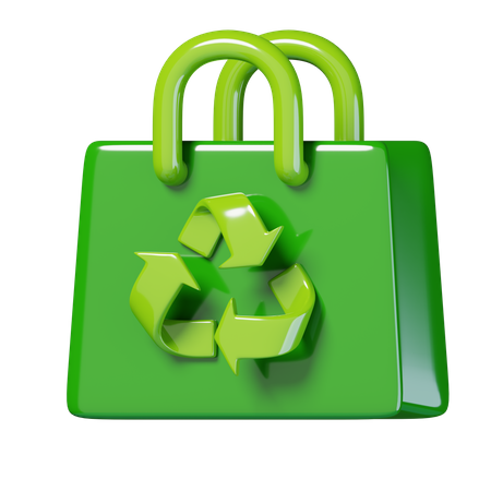 Recycle Bag  3D Icon