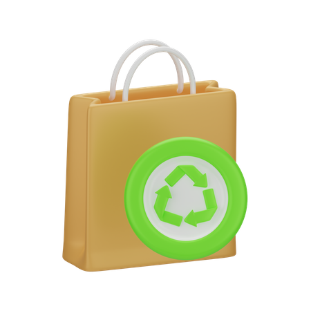 Recycle Bag  3D Icon