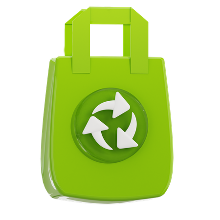 Recycle Bag  3D Icon