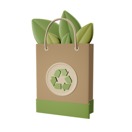 Recycle Bag  3D Icon
