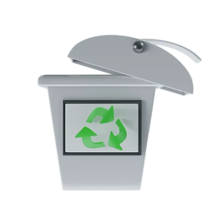 Recycle Bin 3 D Icon Illustration 3D Icon