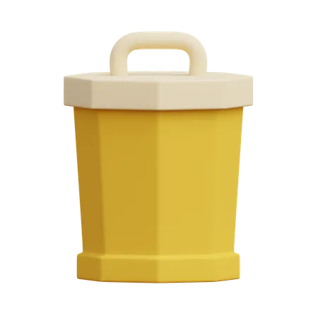 Recycle bin  3D Illustration