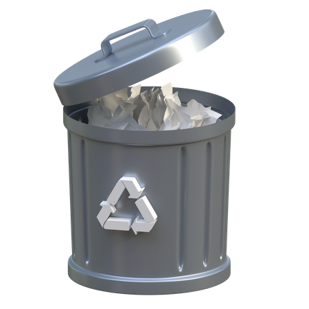 Recycle Bin  3D Icon