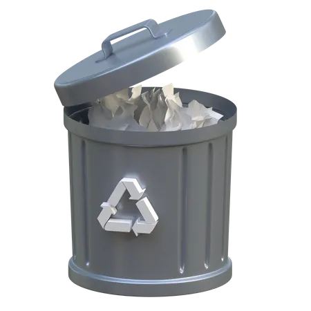 Recycle Bin  3D Icon