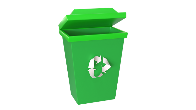 Recycle Bin  3D Icon