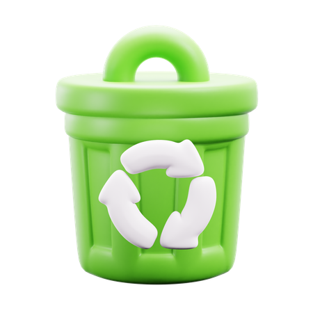 Recycle bin  3D Icon