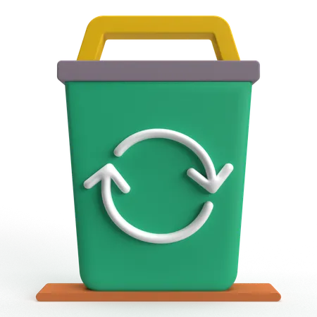 Recycle bin  3D Icon
