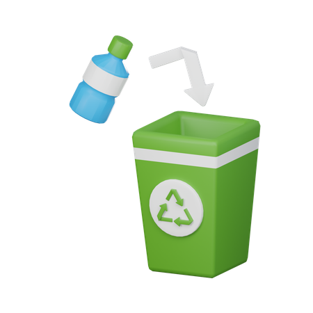 Recycle Bin  3D Icon