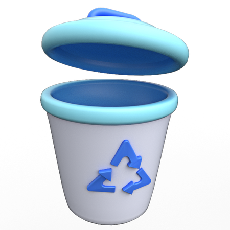 Recycle Bin  3D Icon