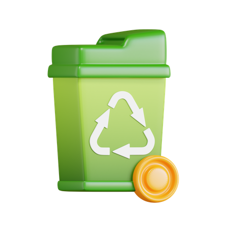 Recycle Bin  3D Icon