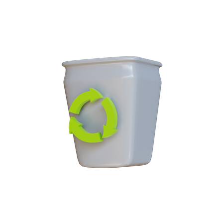 Recycle Bin  3D Illustration