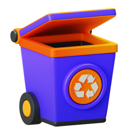 Recycle Bin  3D Illustration