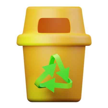 Recycle Bin  3D Illustration