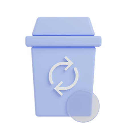 Recycle Bin  3D Illustration