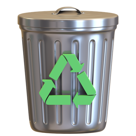 Recycle bin  3D Illustration