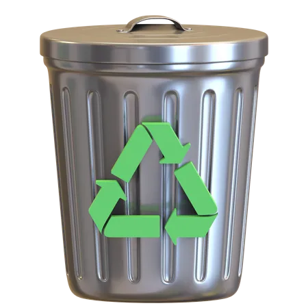 Recycle bin  3D Illustration